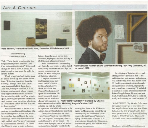 Charest-Weinberg Biscayne Times 2011
